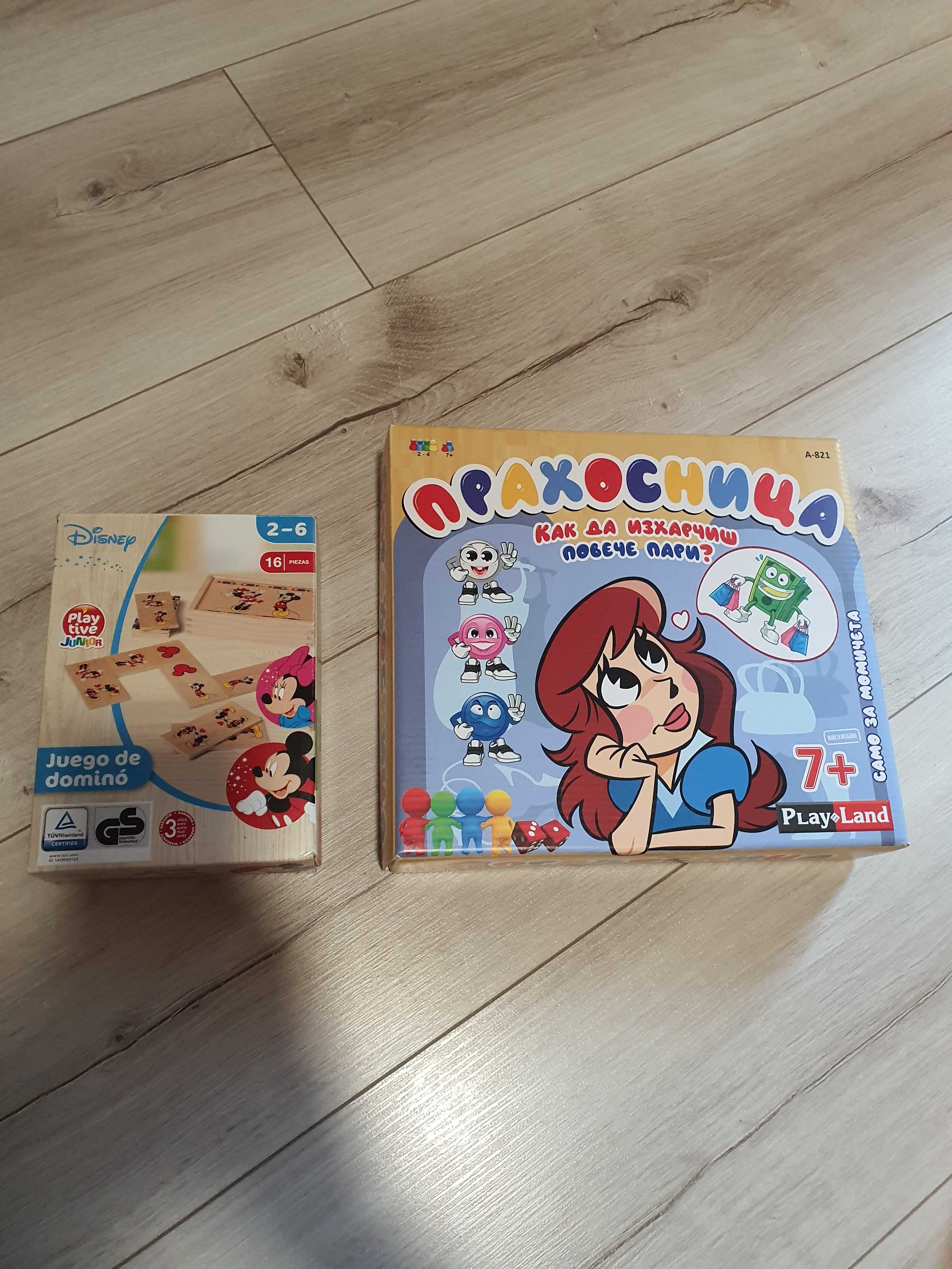 Детски настолни игри, аксесоари Елза и Анна, кошничка с Маша и Мечока