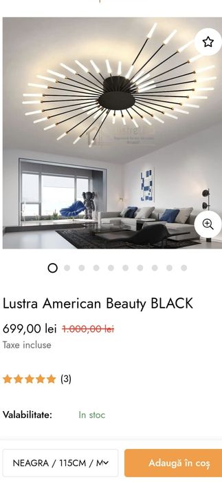 Lustra led  115 cm