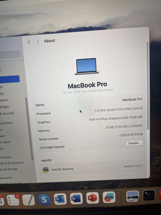 Mac Book Pro 2020 i5