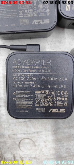 alimentator incarcator asus 19v 3.42A cablu priza inclus mufa 5mm