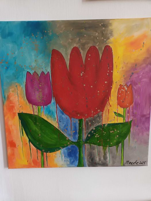 Tablou pictat ,,lalele,,