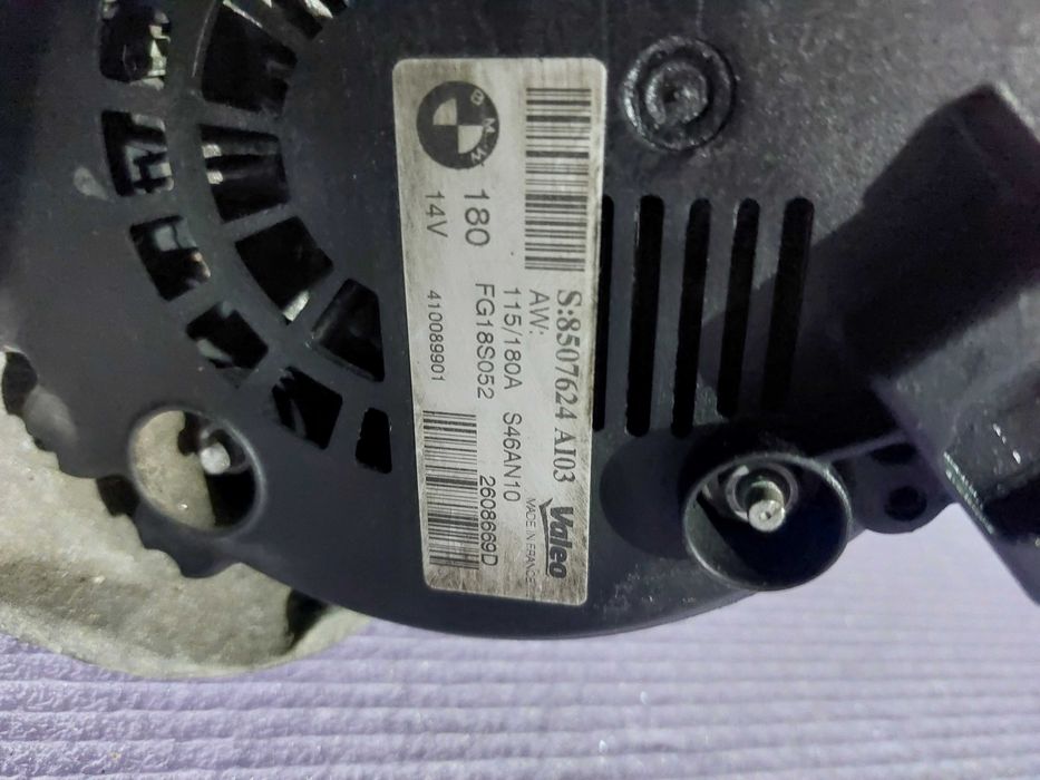 Alternator 180A BMW E84 E90 - E93 F10 F11 Motor N47 2.0D Cod 8507624