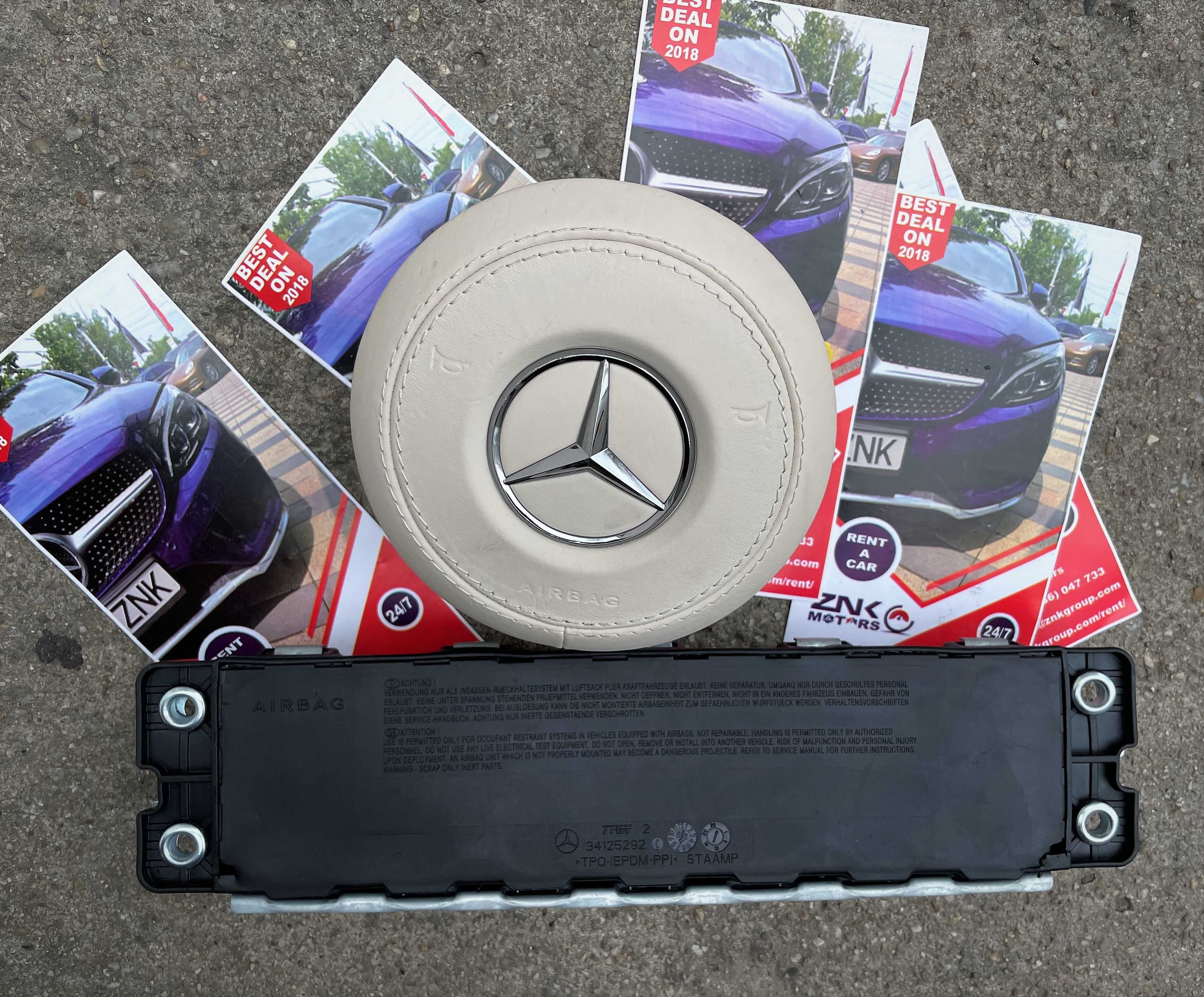 Mercedes Benz S w223 set centuri de siguranta - kit airbag