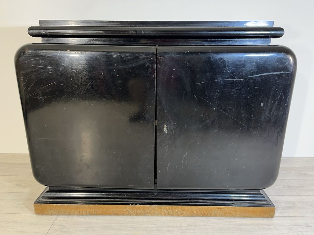 Comodă Vintage din Lemn cu 2 Uși 123 cm;Dulap Bufet Servantă