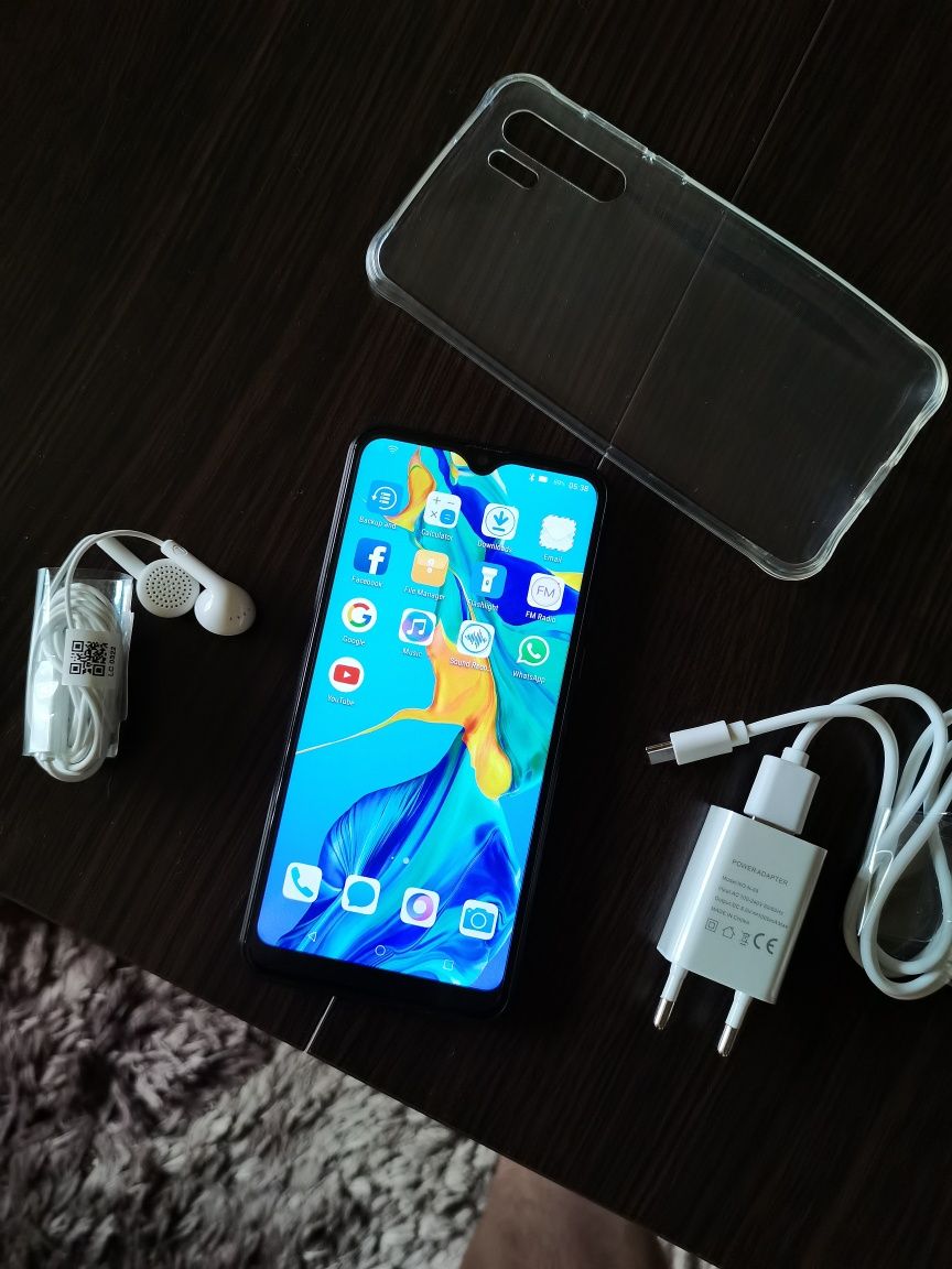 Vand Huawei Y9 (2019), nou, incarcator , casca audio, husa protectie