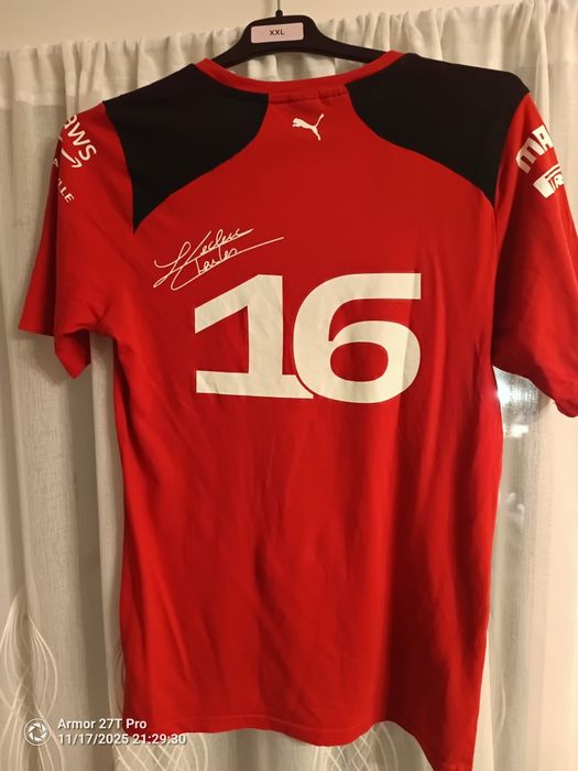 Tricou Scuderia Ferrari F1 Charles Leclerc 16 Marimea xs