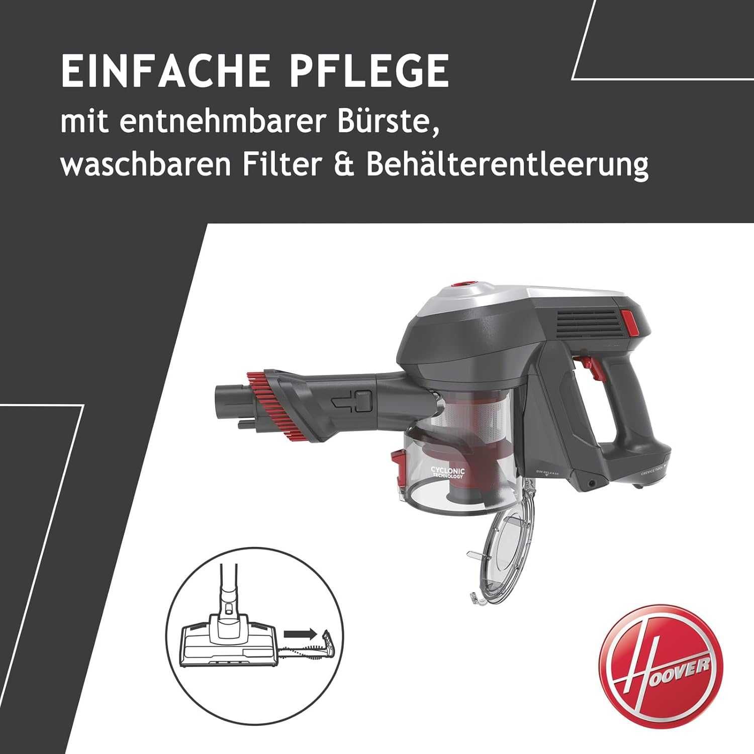 Безкабелна прахосмукачка HOOVER H-FREE 100 PETS, 2 в 1