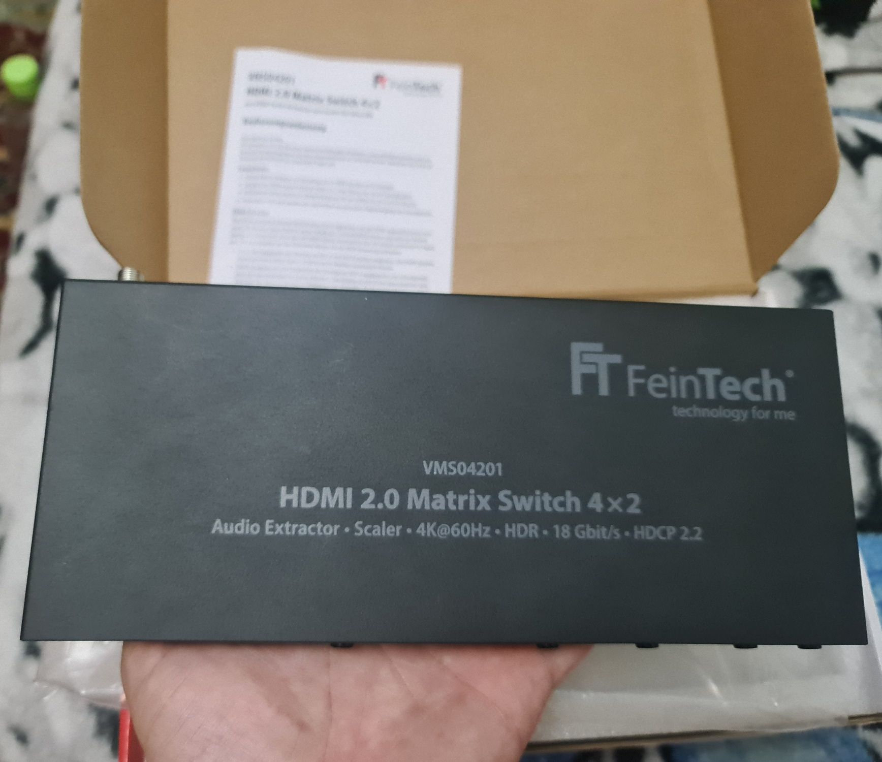 FeinTech VMS04201 Swich HDMI 2.0 Matrix 4x2