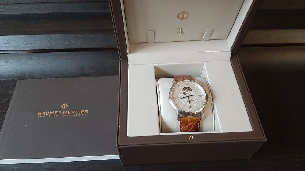 Baume mercier 65558 open heart 42mm full box impecabil