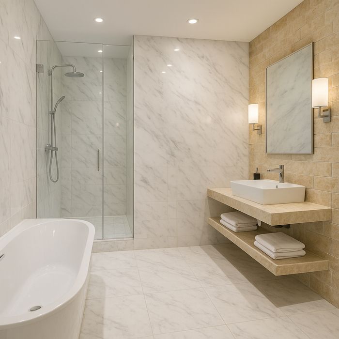 Marmura alba Volakas cu venaturi gri