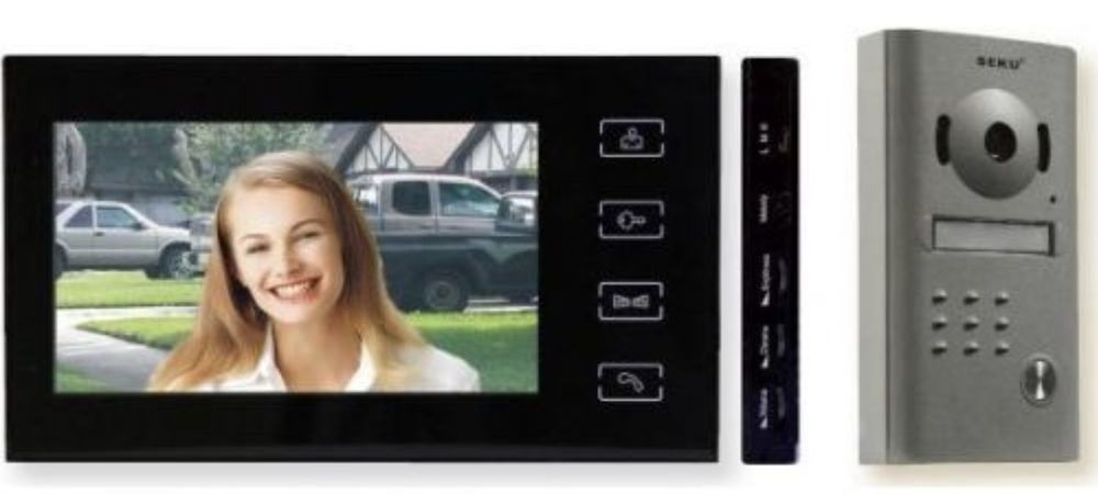Kit Videointerfon Seku RL-10MID Negru, Post exterior camera color si I