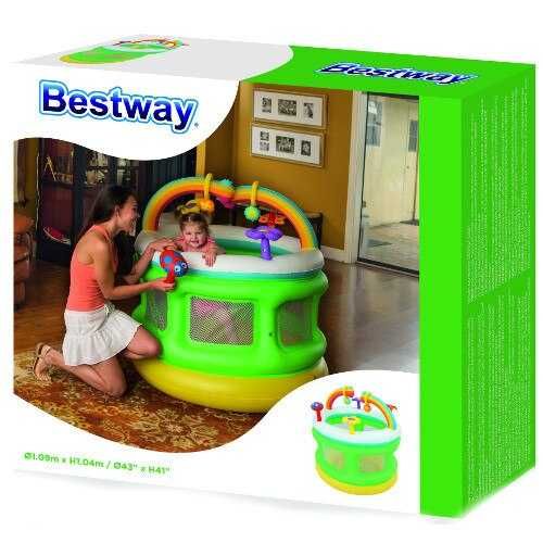 Centru de joaca gonflabil Bestway, tip tarc pentru copii 109 x 104 cm