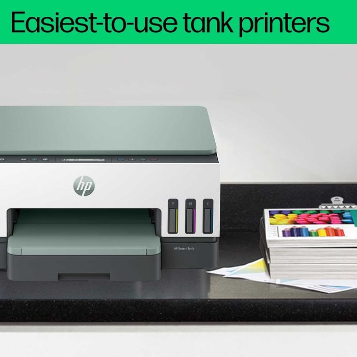 Многофункционален принтер HP Smart Tank 7007, цветен, безжичен