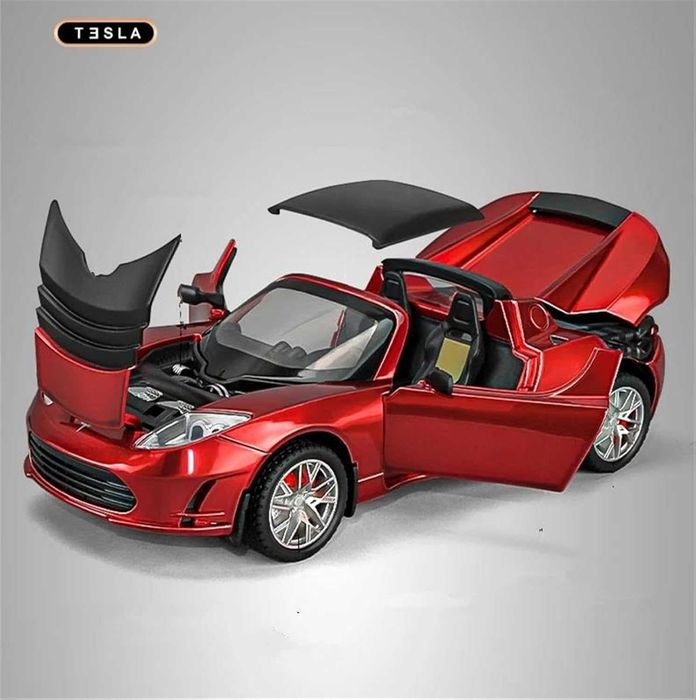 Tesla Roadster 1/24 Тесла умален хоби модел 1/24