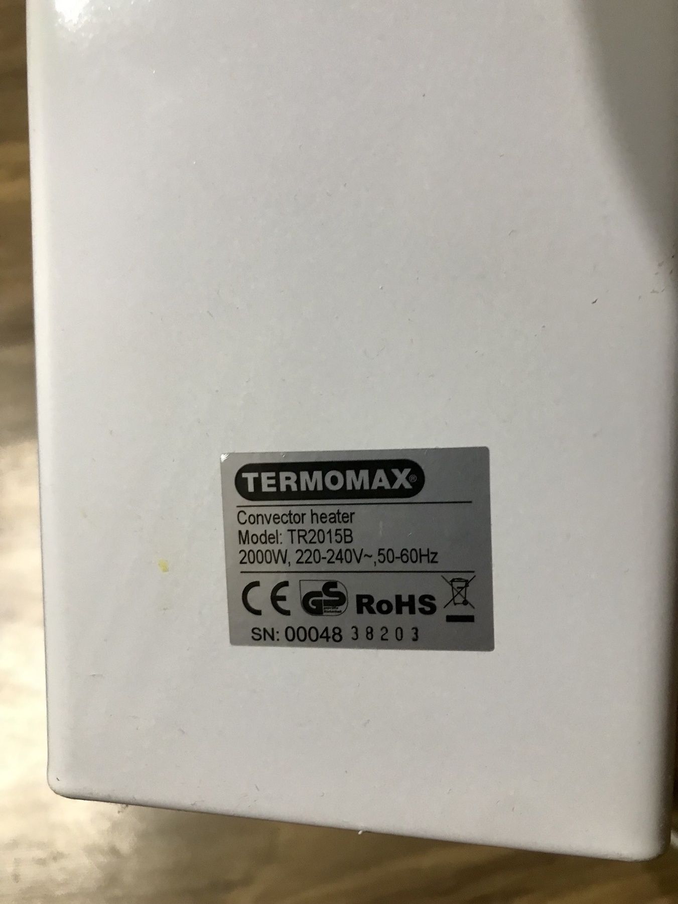 Конвекторна печка TERMOMAX 2000W