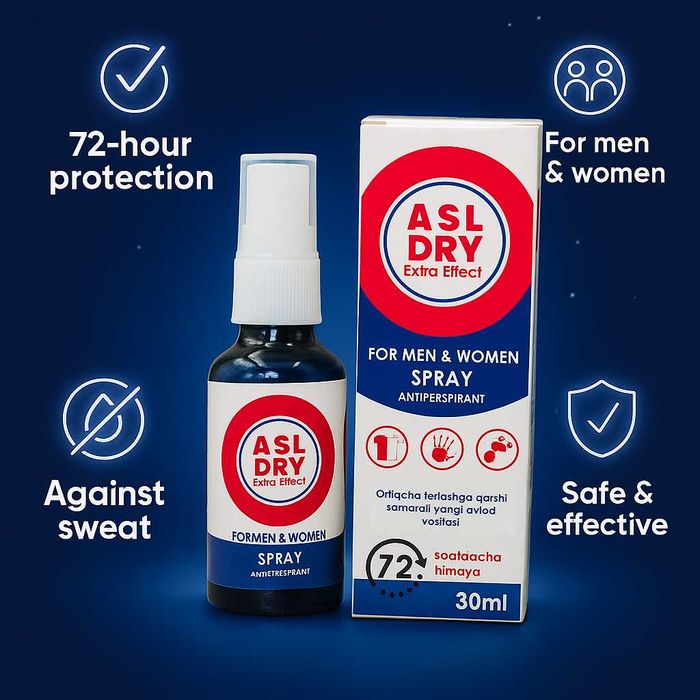 ASL DRY 72ч "EXTRA Effect" антиперспирант 30мл    НОВИНКА!!!
