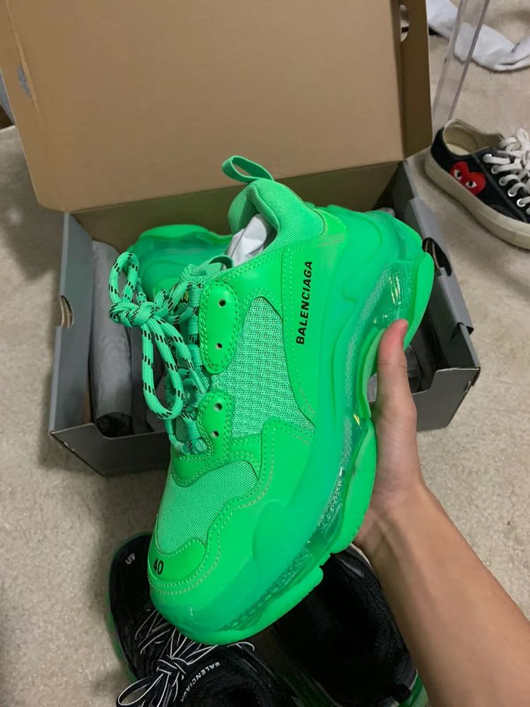 Balenciaga Triple S Neon Green