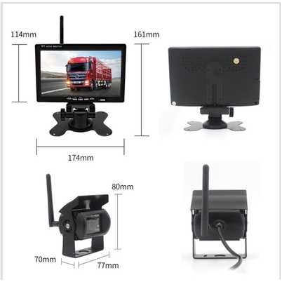 Monitor Auto 2 Camera Metalice Pentru TIRURI AUTOCARE CAMIOANE