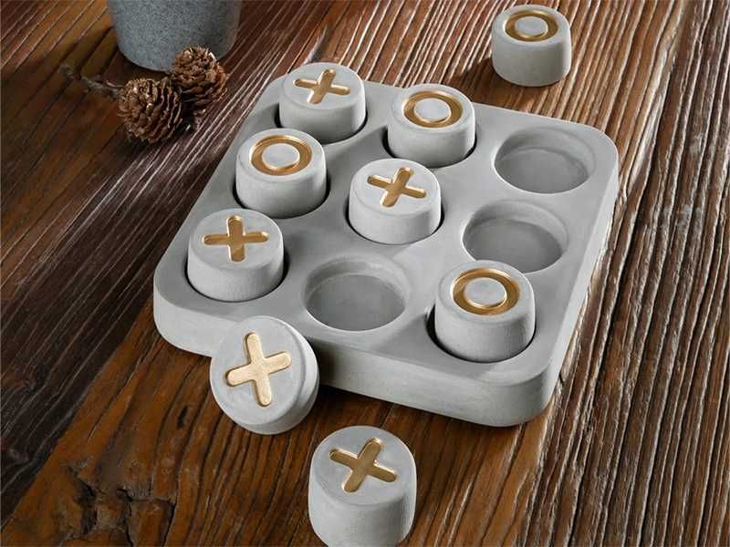 НОВИ! Морски шах Табло за игра Tic-tac-toe цимент