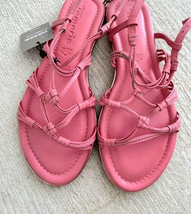 Sandale din piele naturala Tamaris