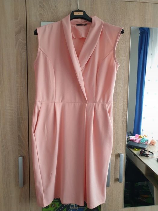 Rochie lalea roz somon