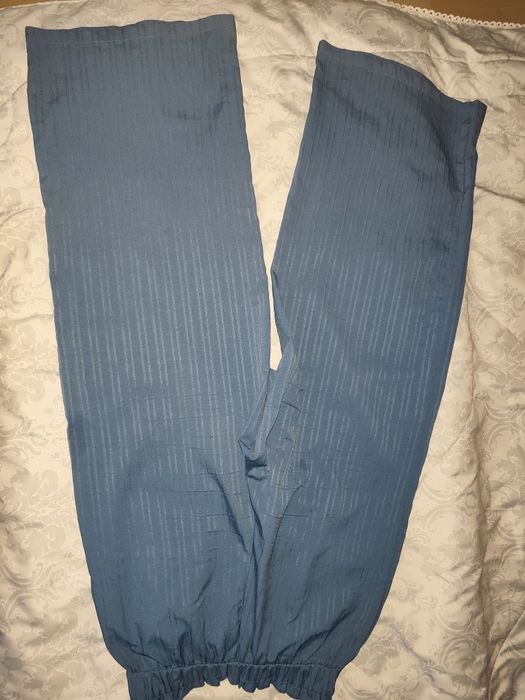 Син / сив / кафяв / зелен дълъг официален панталон