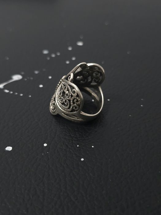 Inel fluture filigranat