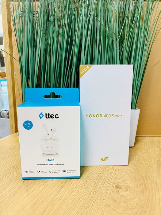 ЧИСТО НОВ !!! Honor 400 Smart, 5G, 128GB, 4GB RAM, Velvet Black