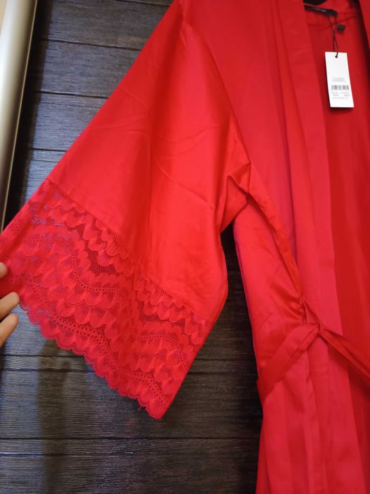 Дамски сатенен халат S/M размер