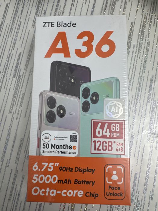 ZTE Blade A36 black 4GB/64GB