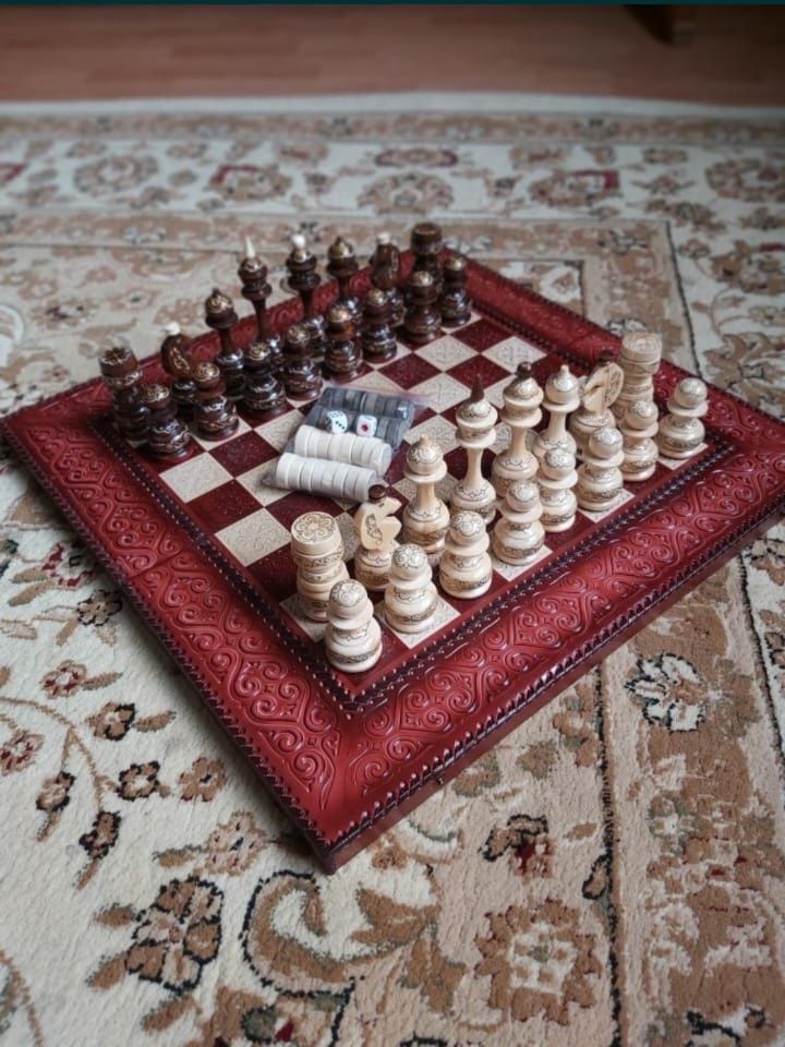 Шахматы + нарды в нац стиле