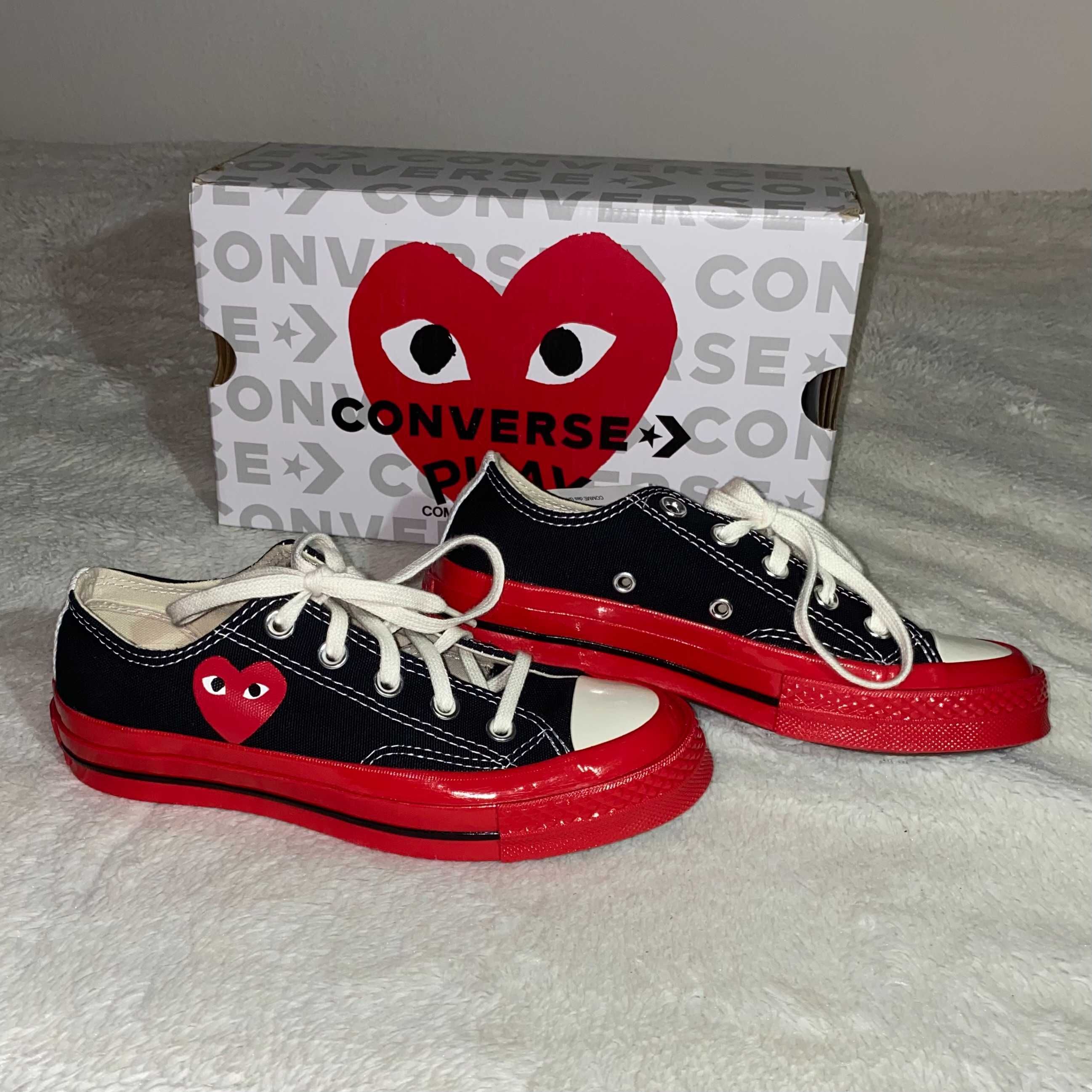 Comme Des Garcons Play Chuck Taylor 70 Low-Top Red Sole ниски кецове