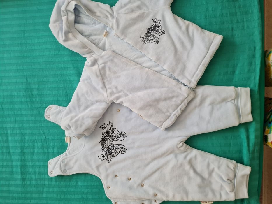 Детский теплый комбинезон с курточкой