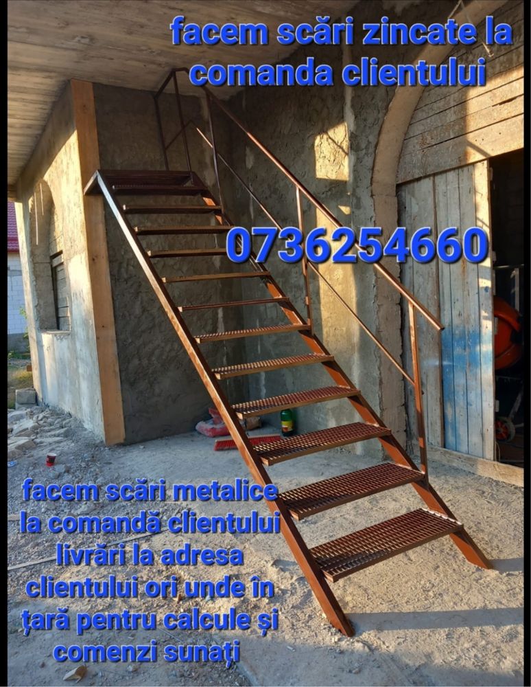 Scara de exterior metalica zincata