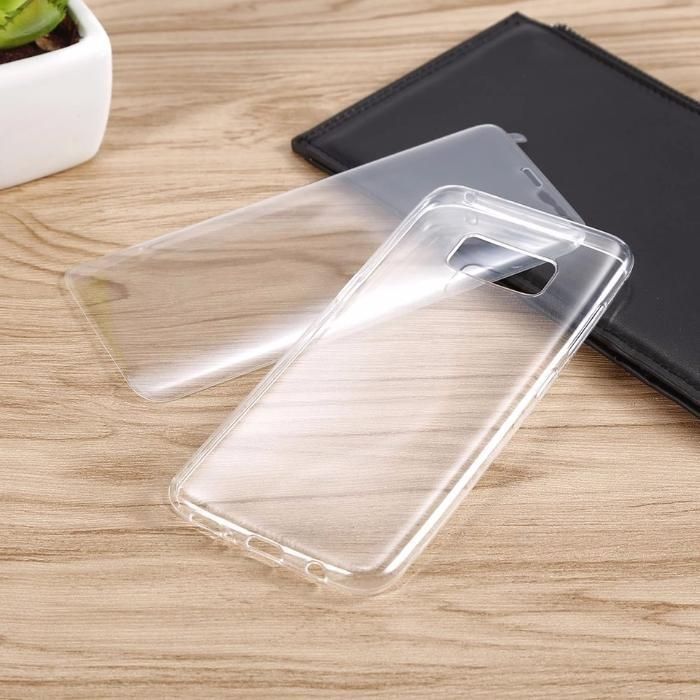 Husa silicon transparenta Samsung Galaxy S8+ folie protectie