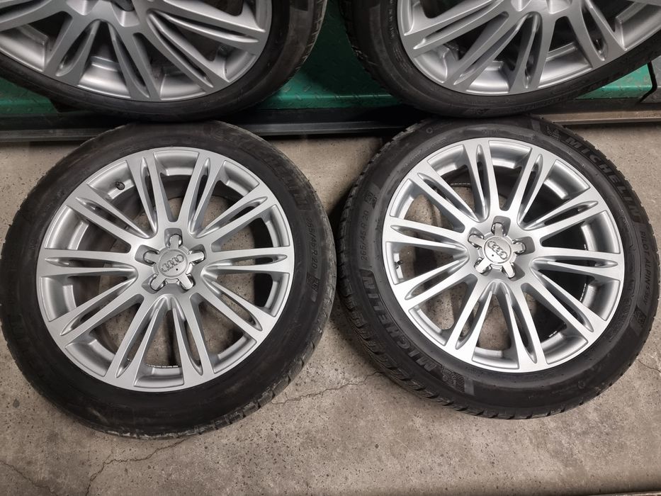 Jante audi A8 R20 echipate cu anvelope de iarna Michelin 265 45 20