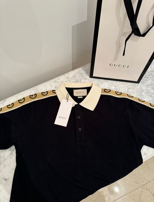 Tricou original Gucci polo nou cu eticheta