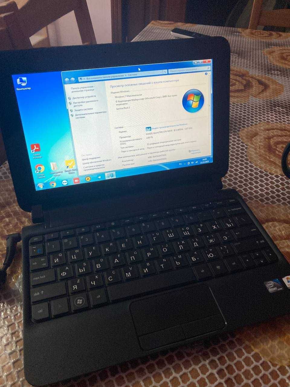 Мини HP Laptop intel Atom inside