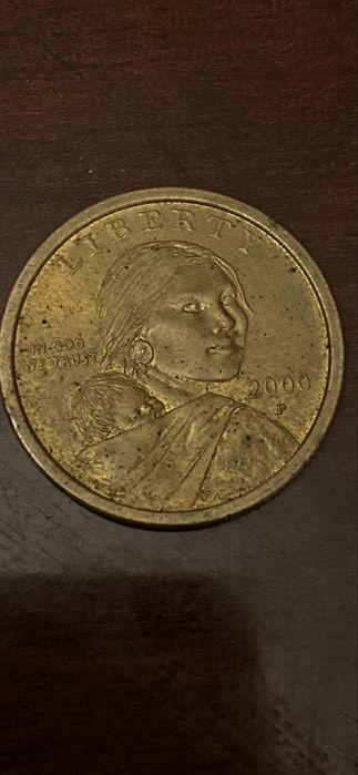 Moneda de 1 dolar sacagawea rara colectie
