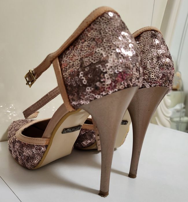 Pantofi cu toc, stiletto piele naturala