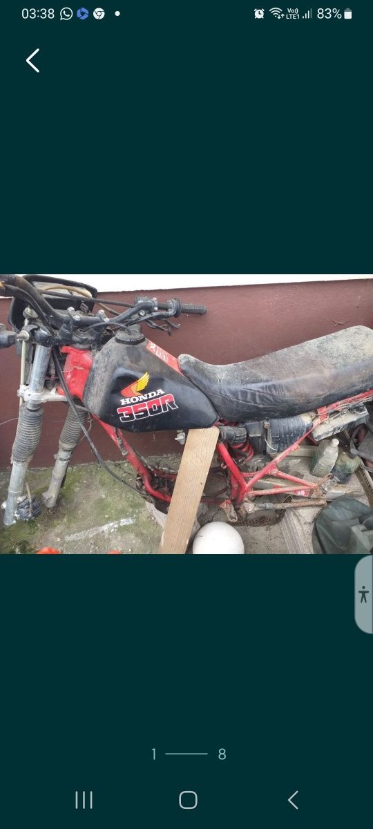 Casca motocicleta Enduro , piese Honda xl 350,  echipament enduro cros