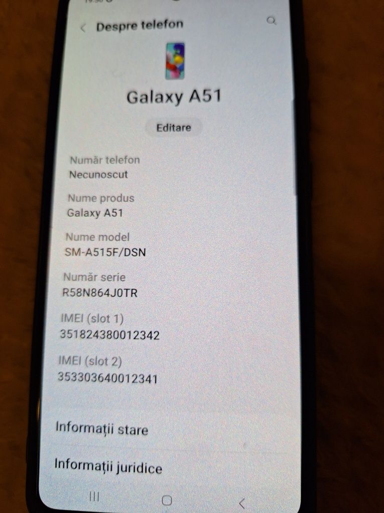 Samsung galaxy A 51