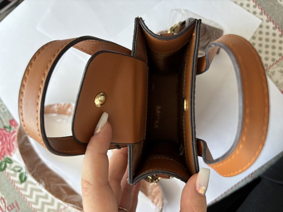 Geanta MCM Aren Tote In Visetos X-Mini