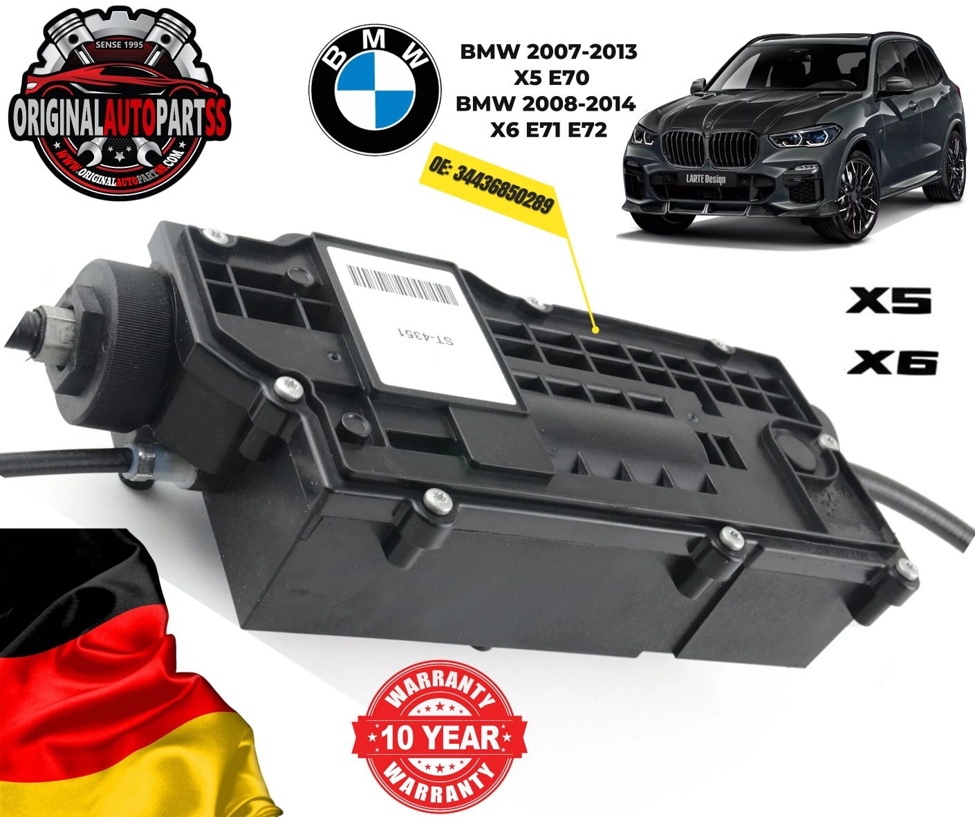 Актуатор на Ръчна Спирачка Паркинг с Контролен Блок за BMW
