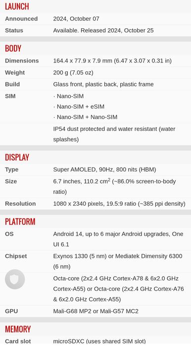 Samsung A16 Model 5G ca Nou