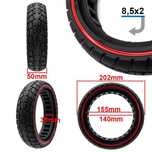 Set 2 cauciucuri pline OFF ROAD  pentru trotineta Xiaomi 8,5×2 inci