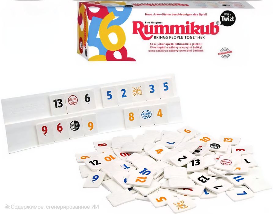 Настольная игра Rummikub (Руммикуб) Новая. Доставка 24/7