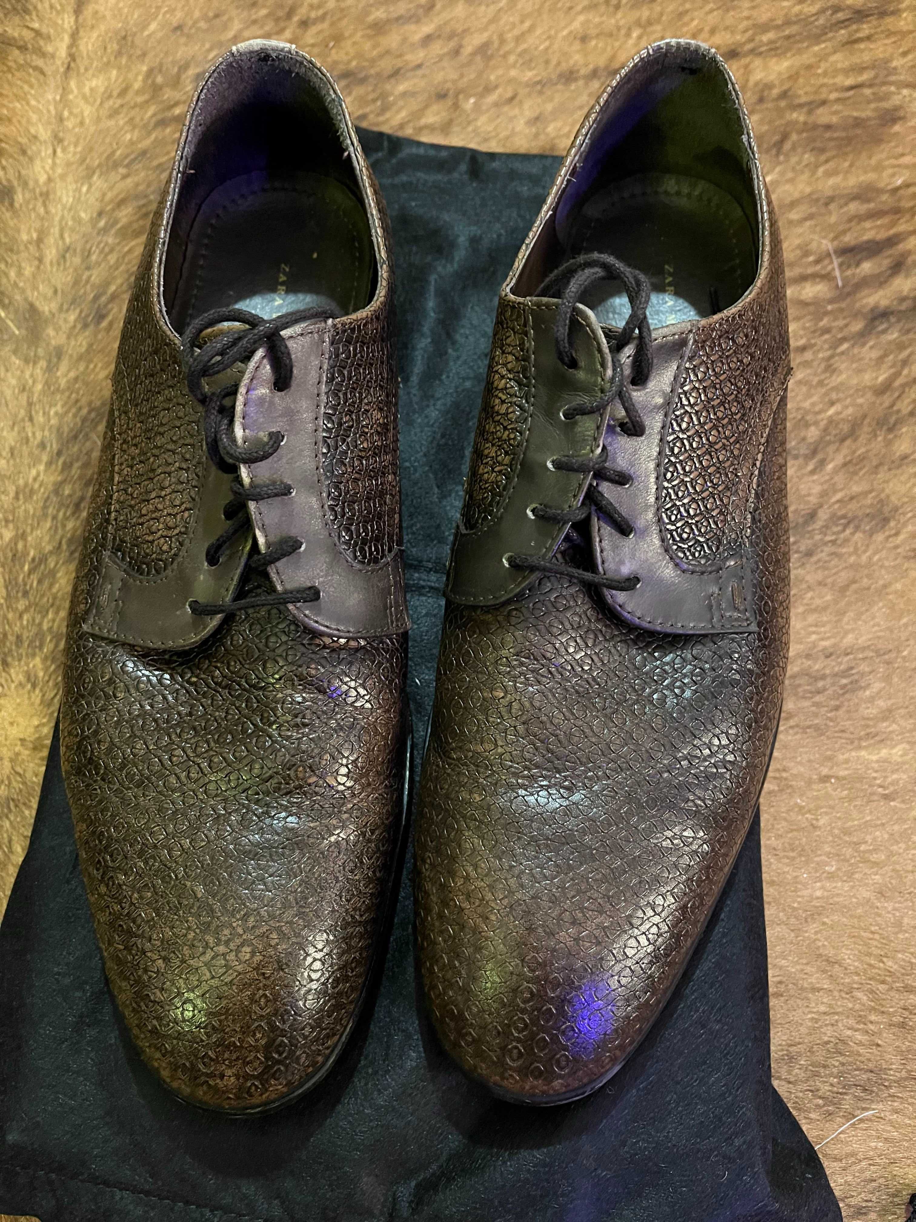 Pantofi Zara Man eleganti piele - marime 43