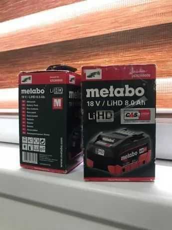 Acumulator METABO 18V LiHD 2Ah 4Ah si 8AH nou. Original. SIGILAT