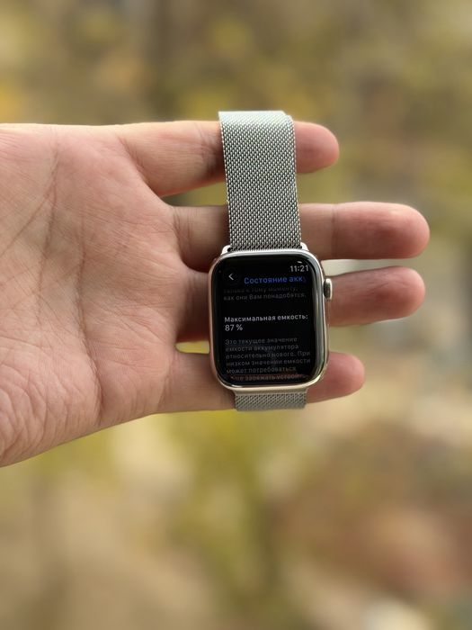 Apple watch 7 46mm va 8 46mm milanes umuman qirilmaydi xolati zor